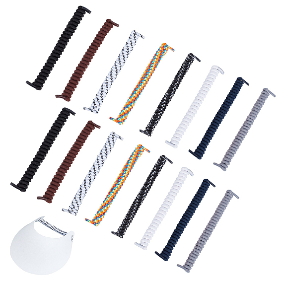 8 пар 8 моделей полиэстеровых пружинных шнурков