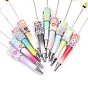 5шт. пластиковые ручки-бусины в форме сердца, шариковая ручка, для индивидуальной ручки своими руками