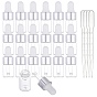 2ml Glass Dropper Bottles, with Dropper, For Traveling Essential Oils Perfume Cosmetic Liquid, with Disposable Plastic Transfer Pipettes