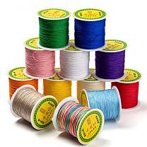 Braided Nylon Thread, Chinese Knotting Cord for Beading Jewelry Making Macrame Craft