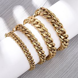 304 браслеты-цепочки из нержавеющей стали для унисекс, ионное покрытие (ip)