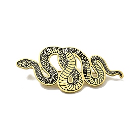201 Stainless Steel Snake Brooch Pin for Men Women