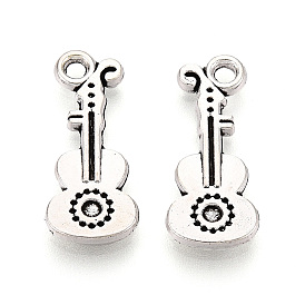 Сплавочные подвески тибетского стиля, гитар, без кадмия и без свинца