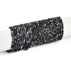 Natural Sapphire Beads Strands, Faceted, Round