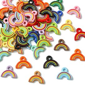 Акриловые подвески с запекаемой краской, радужные прелести