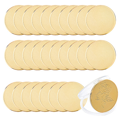 Pièce commémorative vierge en fer, plat rond