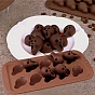 Halloween Skull Shape Food Grade Silicone Molds, Baking Molds, for Fondant, Pudding, Cake, Candy, Cookie, Ice Cube Making