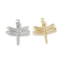 Латунные микро проложить кубического циркония подвески, стрекоза