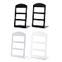 3-Tier Plastic Slant Back Earrings Display Stands, Arch Shaped Jewelry Organizer Holder for Earrings Storage
