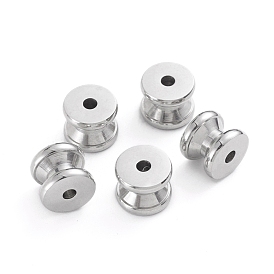 201 Stainless Steel Beads, Grooved Beads, Column