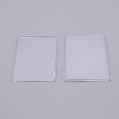 Plastic Card Protector, ID Card Name Cards Holder, Rectangle