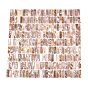Natural Freshwater Shell Mosaic Tile Cabochons, Rectangle, Flat Back