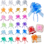 24Pcs 12 Colors Plastic Pull Bows, for Party Festivals Home Decorations