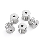 201 Stainless Steel Beads, Grooved Beads, Column