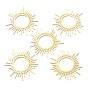 SHEGRACE Brass Pendants, Sun Charms, Cadmium Free & Lead Free & Nickel Free