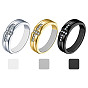 EVA Plastic Ring Size Adjustment Stickers Set, Rectangle