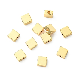 Perles en laiton shegrace, sans cadmium et sans nickel et sans plomb, carrée