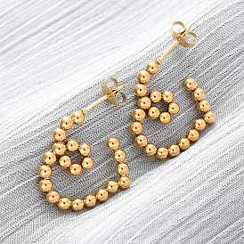 304 из нержавеющей стали серьги, сердце