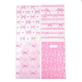 50шт. полиэтиленовые пакеты, прямоугольник с бантом