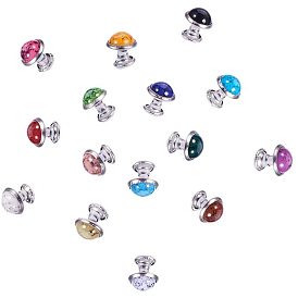 Бирюзовые заклепки, с результатами из нержавеющей стали и алюминия, для кошелька, , ботинки, украшение кожаных ремесел, платина