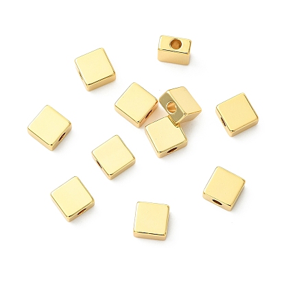 Perles en laiton shegrace, sans cadmium et sans nickel et sans plomb, carrée