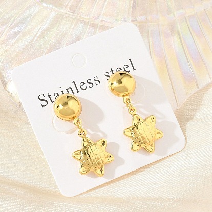 Цветочные 304 из нержавеющей стали болтаться серьги