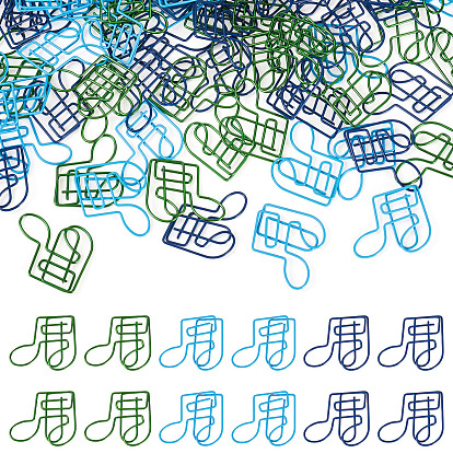 90шт. 3 цвета пластиковая скрепка для бумаги, музыкальная нота