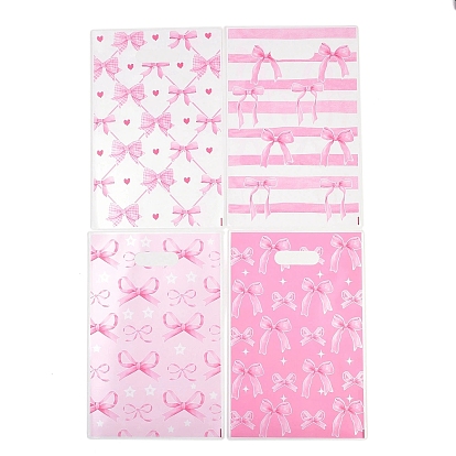 50шт. полиэтиленовые пакеты, прямоугольник с бантом