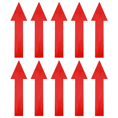 20шт. стрелок, пластиковые наклейки, водонепроницаемые самоклеящиеся этикетки-наклейки