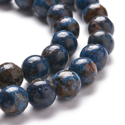Natural Pegmatite Beads Strands, Round