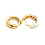 Серьги-кольца Huggie из латуни с эмалью, кольцо, золотые