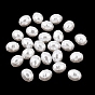 ABS Plastic Imitation Pearl Beads, Oval