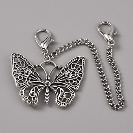 Бордюрные цепи для обуви из цинкового сплава, Кулон с застежками и когтя омара, для аксессуаров украшения обуви