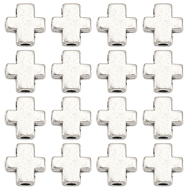 100 бусины из сплава в тибетском стиле, крестик, без кадмия и без свинца