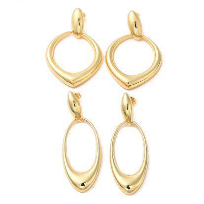 Серьги-гвоздики из настоящей позолоченной латуни 18k, долговечный, без кадмия и без свинца