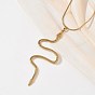 304 Подвеска в виде змеи из нержавеющей стали, круглая цепочка в виде змеи для женщин