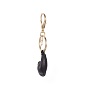 PU Leather Keychains, with Alloy Swivel Key Clasps and Iron Rings, Heart