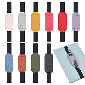 10шт 10 цвета футляр для ручки из искусственной кожи, подставка для карандашей, для офиса и школьных принадлежностей, сердце