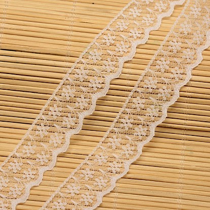 Lace Trim Nylon Ribbon for Jewelry Making, 7/8 inch(22mm), about 200yards/roll(182.88m/roll)