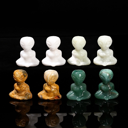 Украшения дисплея скульптуры из натурального драгоценного камня, для домашнего офисного стола, иностранец