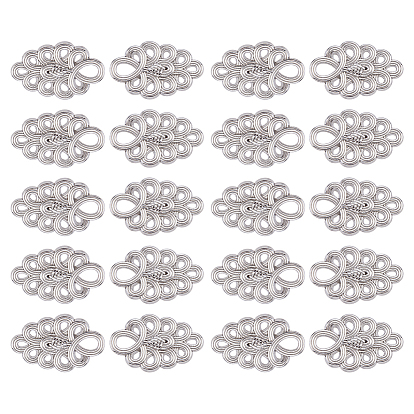 20Pcs Zinc Alloy Adjustable Jean Button Pins, Waist Tightener, Sewing Fasteners for Garment Accessories