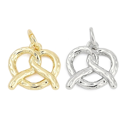 Латунные подвески, крендельки-очарования, без кадмия и без свинца, долговечный, стойки покрытие, с целью перехода в кольце