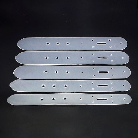 Plastic Leather Punching Positioning Template Set, Belt Holes Templates, for DIY Leathercraft Tools