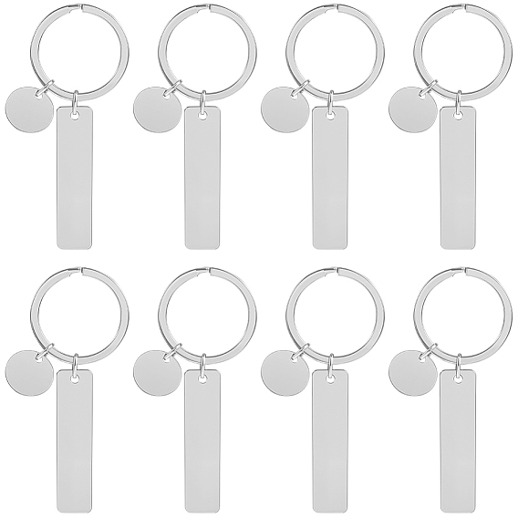 20шт 201 брелок-подвеска из нержавеющей стали, цвет нержавеющей стали