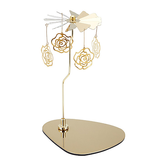 430 и 201 вращающийся подсвечник из нержавеющей стали для чайных свечей, с железной розой, для свадебного украшения рождественской вечеринки