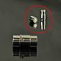 Smooth 304 304 Stainless Steel Locking Tube Magnetic Clasps, Bayonet Clasps, Column, 18.5x10mm, Hole: 8mm