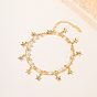 18позолоченные браслеты в пляжном стиле с регулируемыми ножками, браслеты на ногу с искусственным жемчугом, браслеты с подвесками в виде звезд