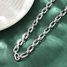 304 ожерелья из звеньевой цепи из нержавеющей стали для женщин и мужчин