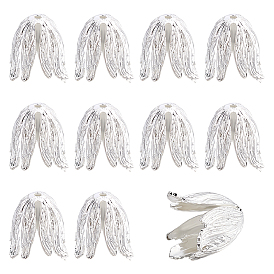 10 pcs laiton caps, fleur