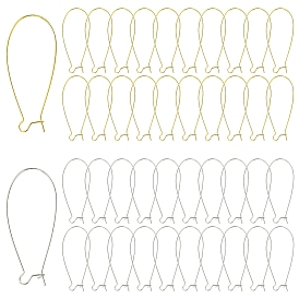 40 шт. 2 цвета латунные серьги-кольца выводы почки ушные провода